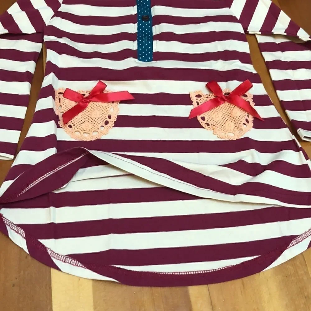 Fancaiwindmill girl's striped dress